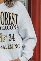 WAKE FOREST DEMON DEACONS ALLEGIANCE PREMIUM FLEECE DROP SHOULDER CREWNECK PULLOVER