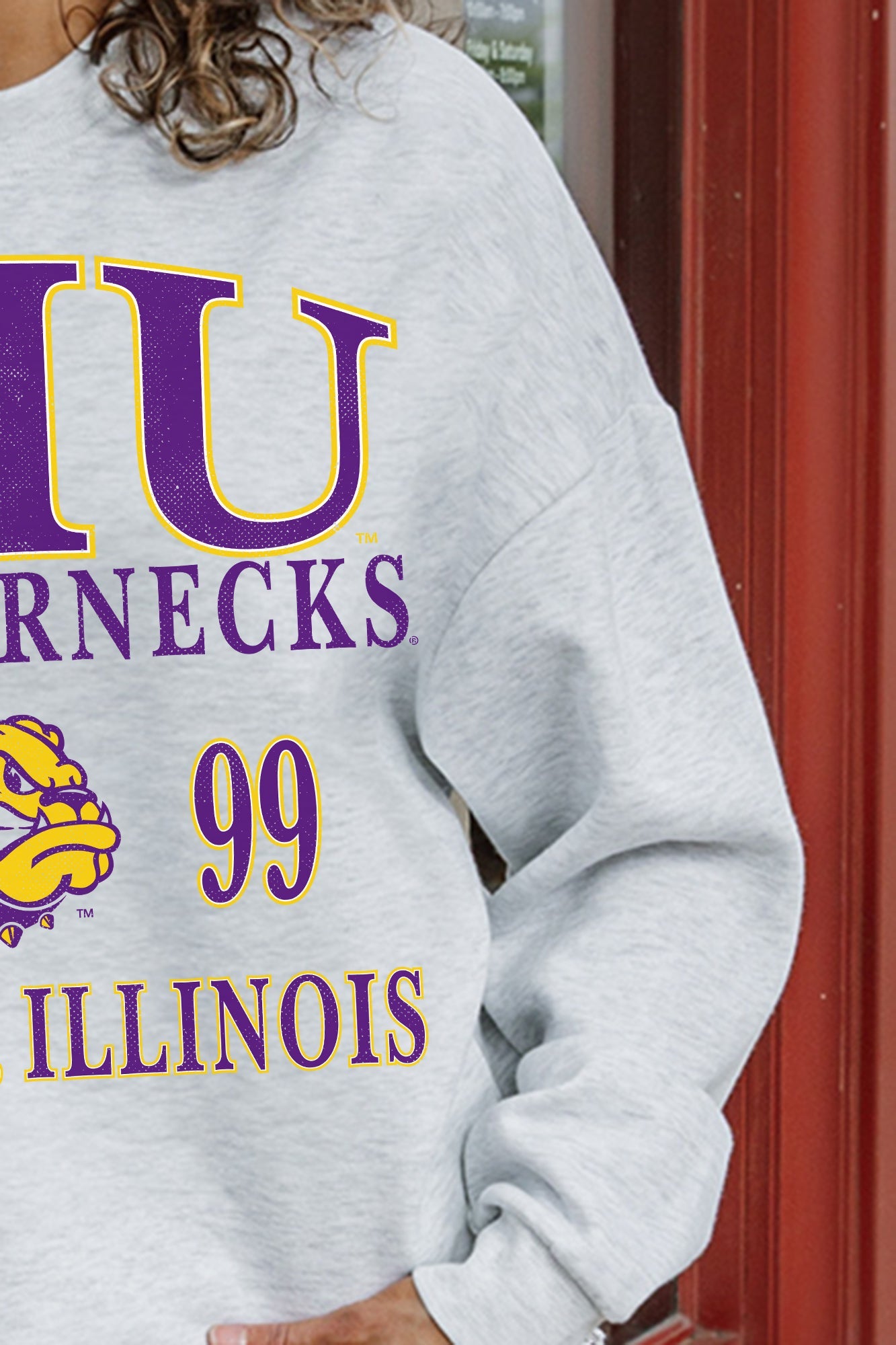 WESTERN ILLINOIS LEATHERNECKS ALLEGIANCE PREMIUM FLEECE DROP SHOULDER CREWNECK PULLOVER