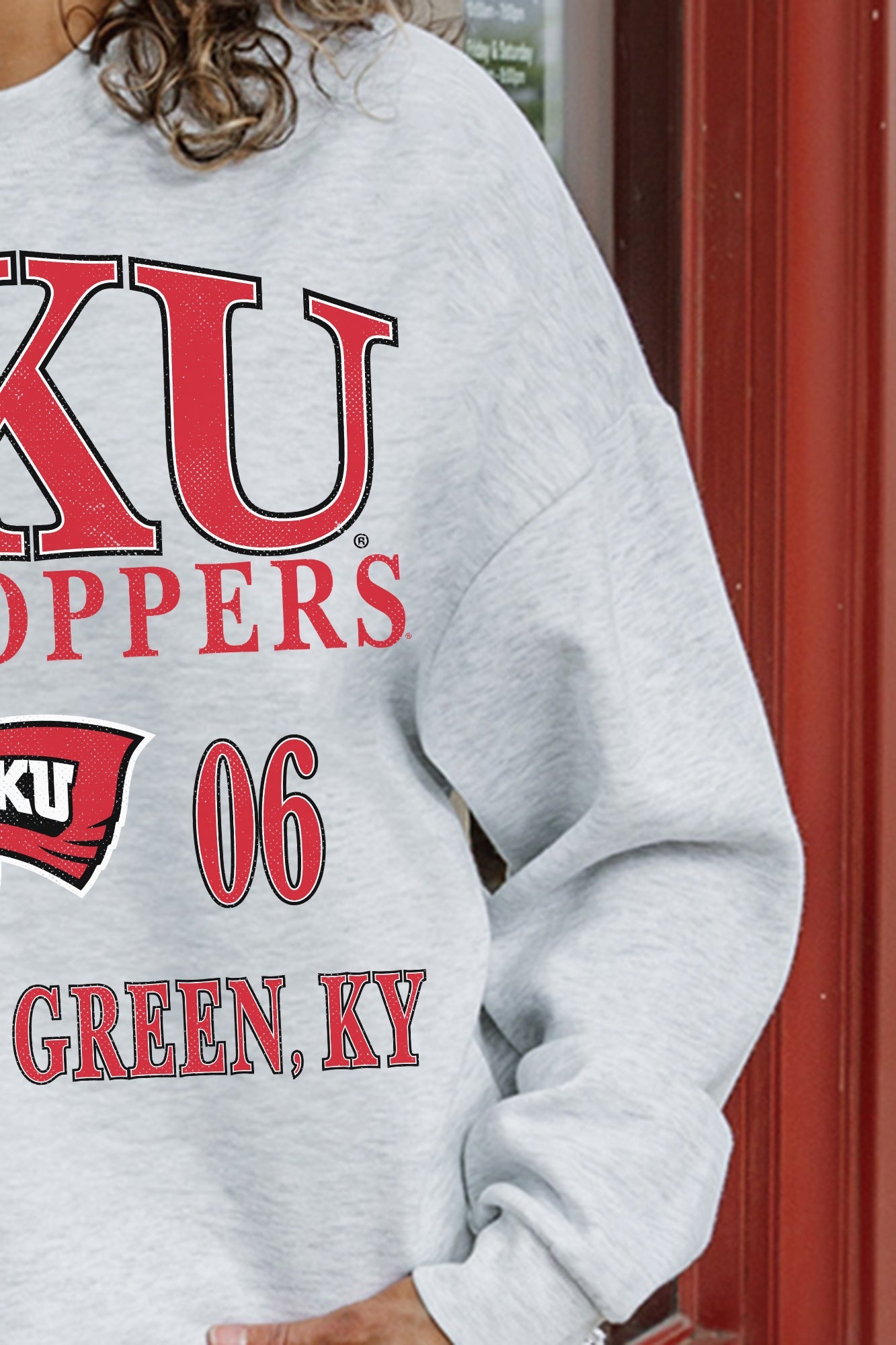 WESTERN KENTUCKY HILLTOPPERS ALLEGIANCE PREMIUM FLEECE DROP SHOULDER CREWNECK PULLOVER