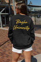 BAYLOR BEARS DEDICATION EMBELLISHED STAR SLEEVE CREWNECK PULLOVER