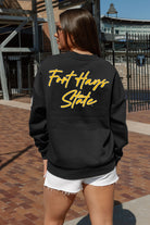 FORT HAYS STATE TIGERS DEDICATION EMBELLISHED STAR SLEEVE CREWNECK PULLOVER