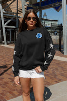 NORTH GEORGIA NIGHTHAWKS DEDICATION EMBELLISHED STAR SLEEVE CREWNECK PULLOVER