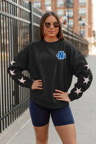 NORTH GEORGIA NIGHTHAWKS DEDICATION EMBELLISHED STAR SLEEVE CREWNECK PULLOVER