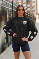 OAKLAND GOLDEN GRIZZLIES DEDICATION EMBELLISHED STAR SLEEVE CREWNECK PULLOVER