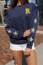 ROCHESTER YELLOWJACKETS DEDICATION EMBELLISHED STAR SLEEVE CREWNECK PULLOVER