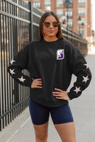 SCRANTON ROYALS DEDICATION EMBELLISHED STAR SLEEVE CREWNECK PULLOVER