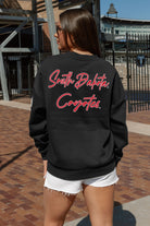 SOUTH DAKOTA COYOTES DEDICATION EMBELLISHED STAR SLEEVE CREWNECK PULLOVER