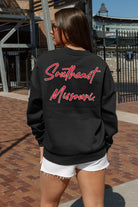 SOUTHEAST MISSOURI REDHAWKS DEDICATION EMBELLISHED STAR SLEEVE CREWNECK PULLOVER