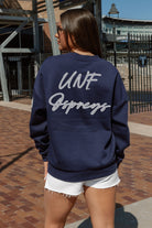 NORTH FLORIDA OSPREYS DEDICATION EMBELLISHED STAR SLEEVE CREWNECK PULLOVER