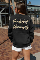 VANDERBILT COMMODORES DEDICATION EMBELLISHED STAR SLEEVE CREWNECK PULLOVER