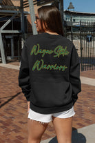 WAYNE STATE WARRIORS DEDICATION EMBELLISHED STAR SLEEVE CREWNECK PULLOVER