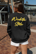 WICHITA STATE SHOCKERS DEDICATION EMBELLISHED STAR SLEEVE CREWNECK PULLOVER