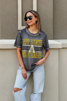 APPALACHIAN STATE MOUNTAINEERS CROWD GOES WILD ACID WASH BOYFRIEND TEE