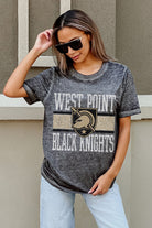 ARMY BLACK KNIGHTS CROWD GOES WILD ACID WASH BOYFRIEND TEE