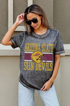 ARIZONA STATE SUN DEVILS CROWD GOES WILD ACID WASH BOYFRIEND TEE