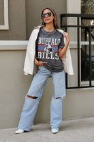 BUFFALO BILLS CROWD GOES WILD ACID WASH BOYFRIEND TEE