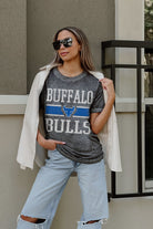 BUFFALO BULLS CROWD GOES WILD ACID WASH BOYFRIEND TEE