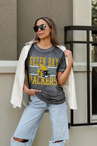 GREEN BAY PACKERS CROWD GOES WILD ACID WASH BOYFRIEND TEE