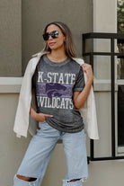 KANSAS STATE WILDCATS CROWD GOES WILD ACID WASH BOYFRIEND TEE