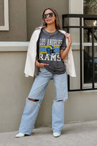 LOS ANGELES RAMS CROWD GOES WILD ACID WASH BOYFRIEND TEE