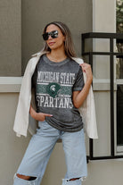 MICHIGAN STATE SPARTANS CROWD GOES WILD ACID WASH BOYFRIEND TEE