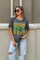 OREGON DUCKS CROWD GOES WILD ACID WASH BOYFRIEND TEE