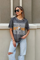 TENNESSEE VOLUNTEERS CROWD GOES WILD ACID WASH BOYFRIEND TEE