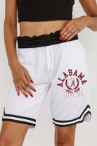 ALABAMA CRIMSON TIDE VICTORY STRIPE RETRO STRIPE ATHLETIC SHORTS BY MADI PREWETT TROUTT