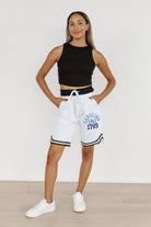 NORTH CAROLINA TAR HEELS VICTORY STRIPE RETRO STRIPE ATHLETIC SHORTS BY MADI PREWETT TROUTT