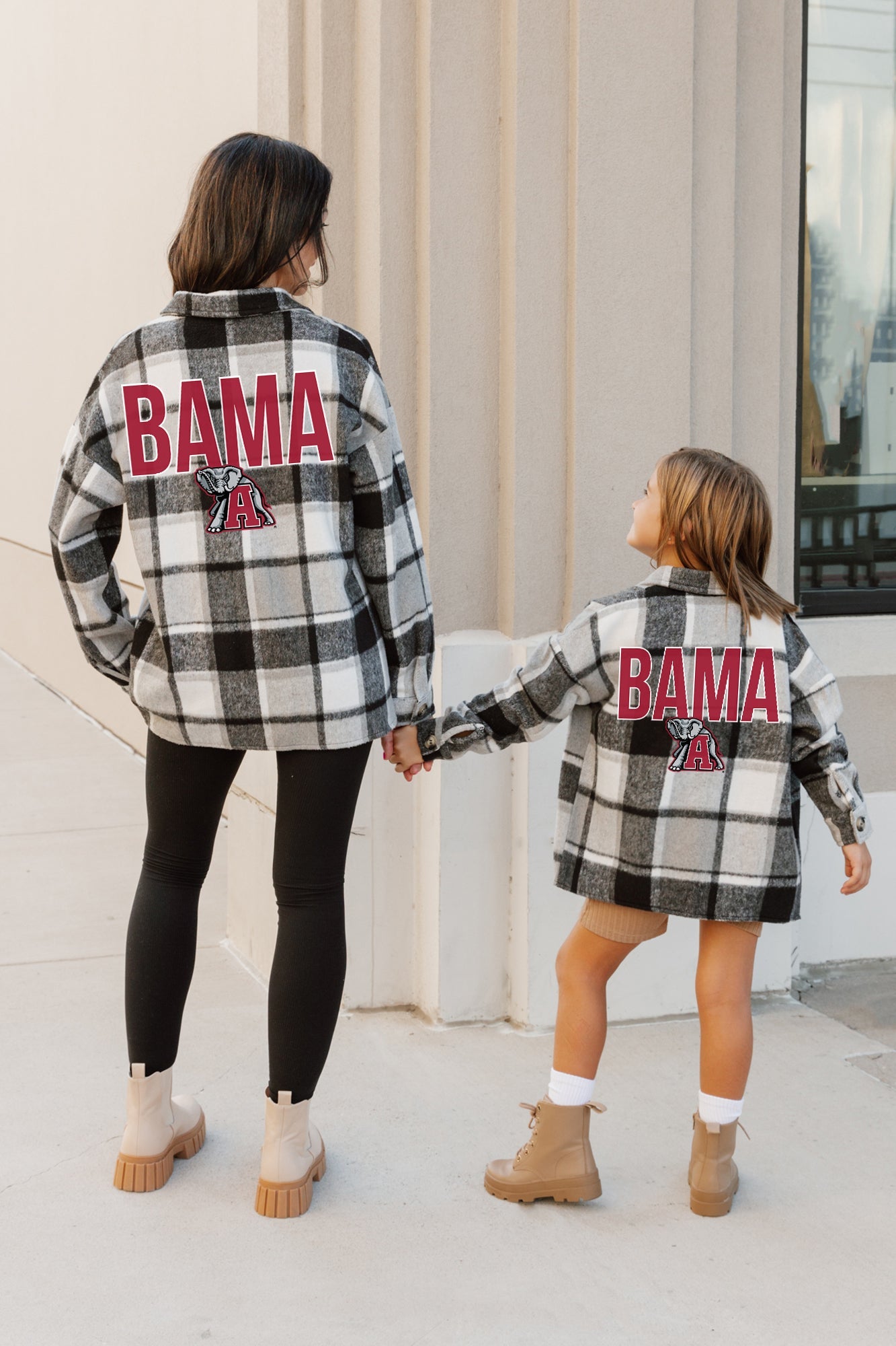 ALABAMA CRIMSON TIDE MAD FOR PLAID KIDS JENKINS PLAID OVERSHIRT