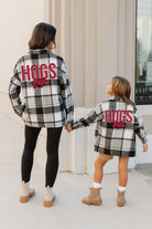 ARKANSAS RAZORBACKS MAD FOR PLAID KIDS JENKINS PLAID OVERSHIRT