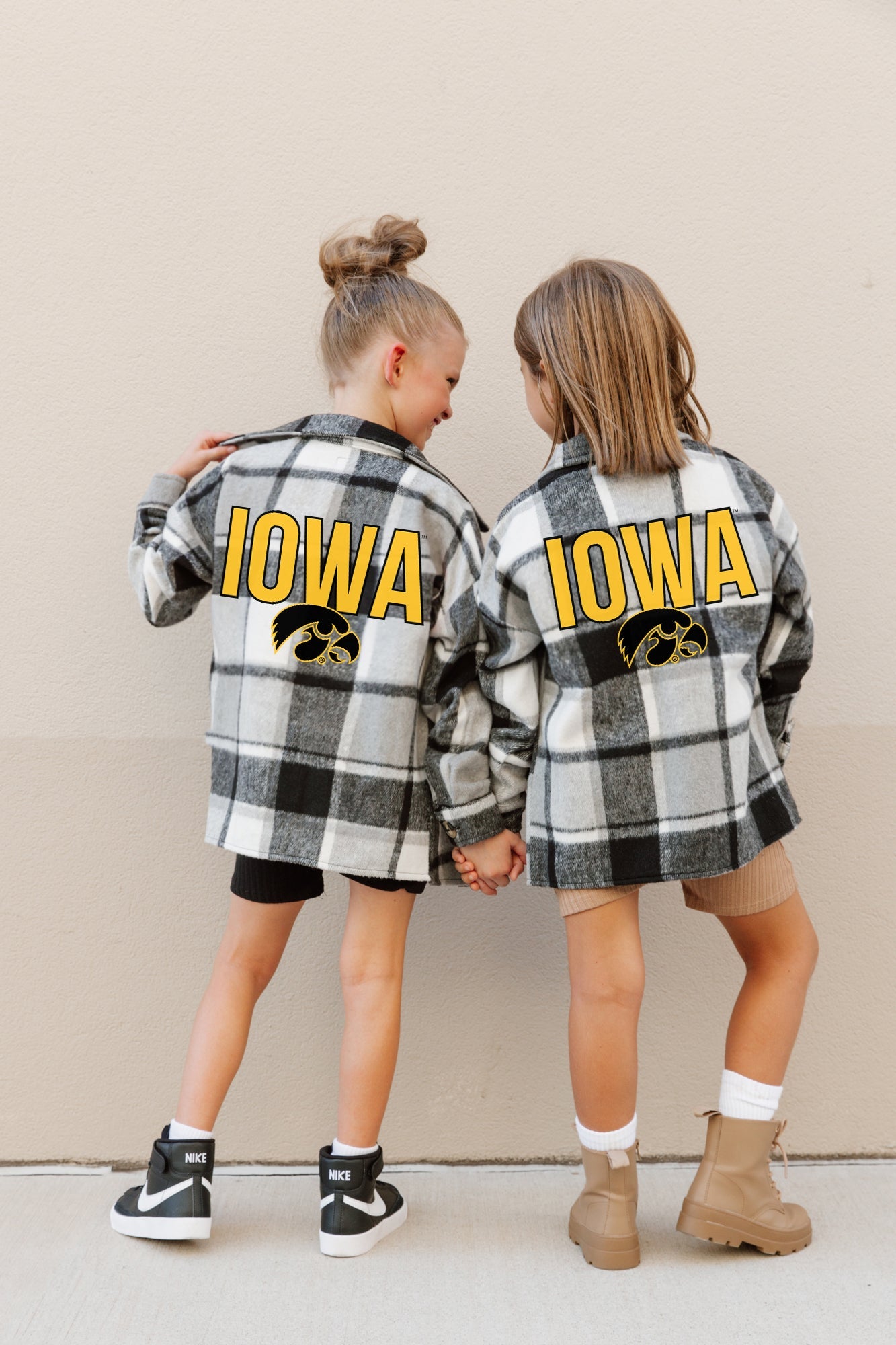 IOWA HAWKEYES MAD FOR PLAID KIDS JENKINS PLAID OVERSHIRT