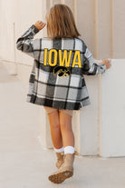 IOWA HAWKEYES MAD FOR PLAID KIDS JENKINS PLAID OVERSHIRT