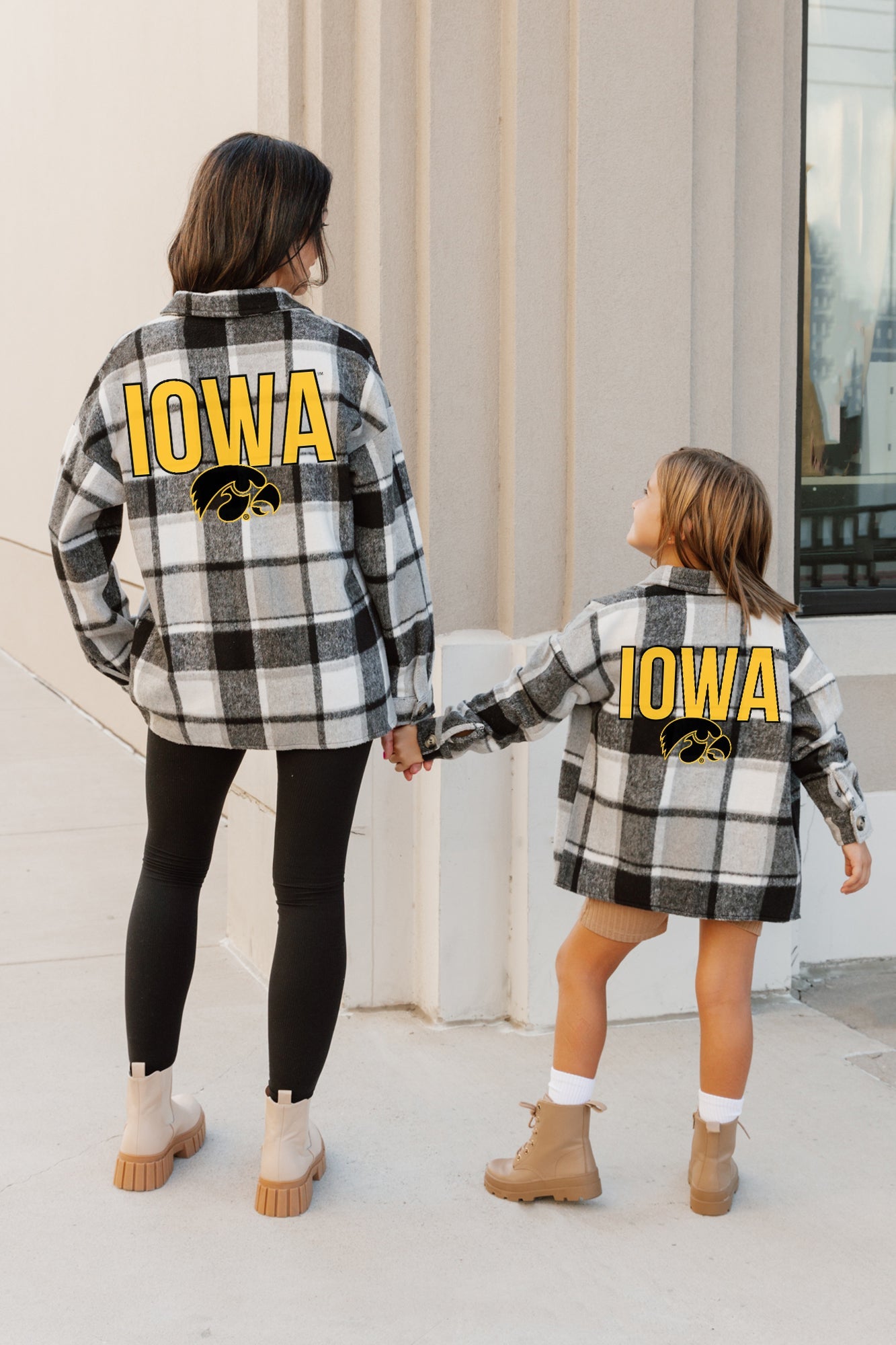 IOWA HAWKEYES MAD FOR PLAID KIDS JENKINS PLAID OVERSHIRT