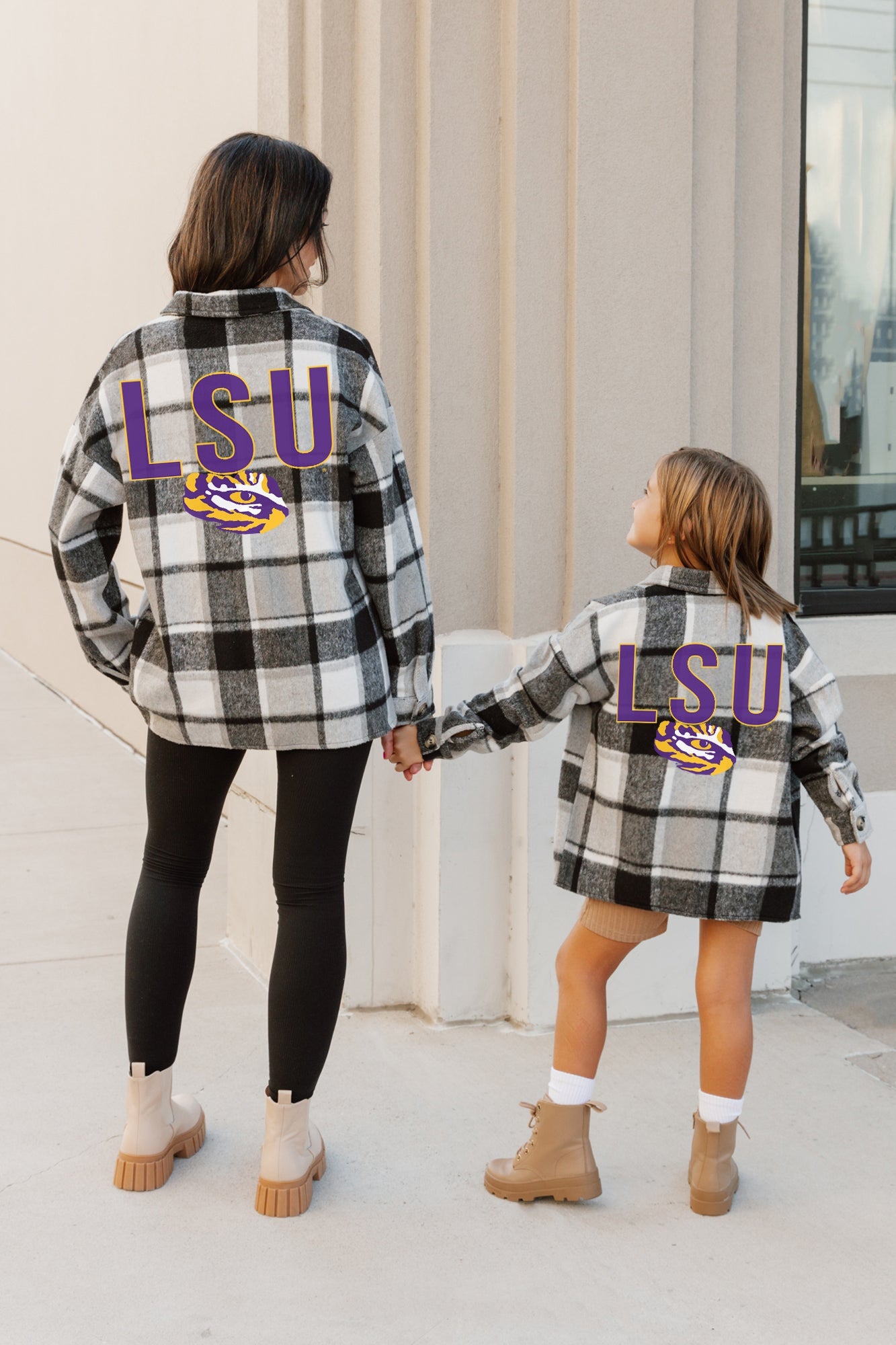 LSU TIGERS MAD FOR PLAID KIDS JENKINS PLAID OVERSHIRT