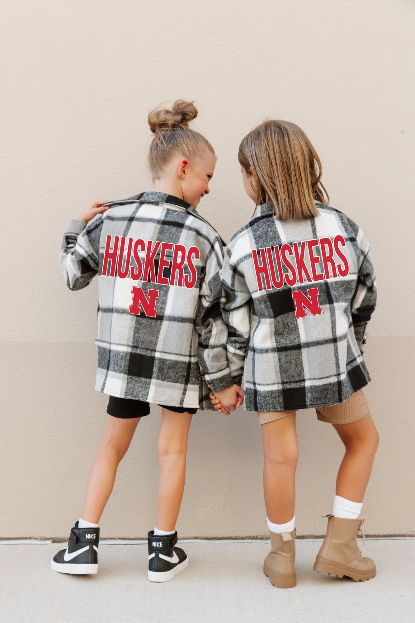 NEBRASKA CORNHUSKERS MAD FOR PLAID KIDS JENKINS PLAID OVERSHIRT