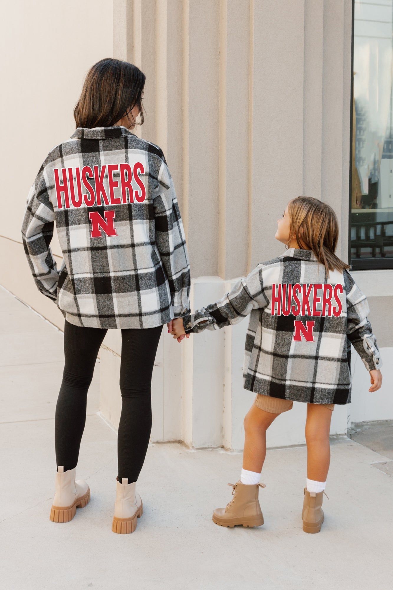 NEBRASKA CORNHUSKERS MAD FOR PLAID KIDS JENKINS PLAID OVERSHIRT