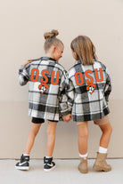 OKLAHOMA STATE COWBOYS MAD FOR PLAID KIDS JENKINS PLAID OVERSHIRT