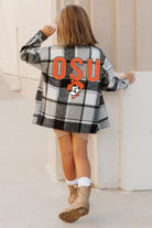 OKLAHOMA STATE COWBOYS MAD FOR PLAID KIDS JENKINS PLAID OVERSHIRT