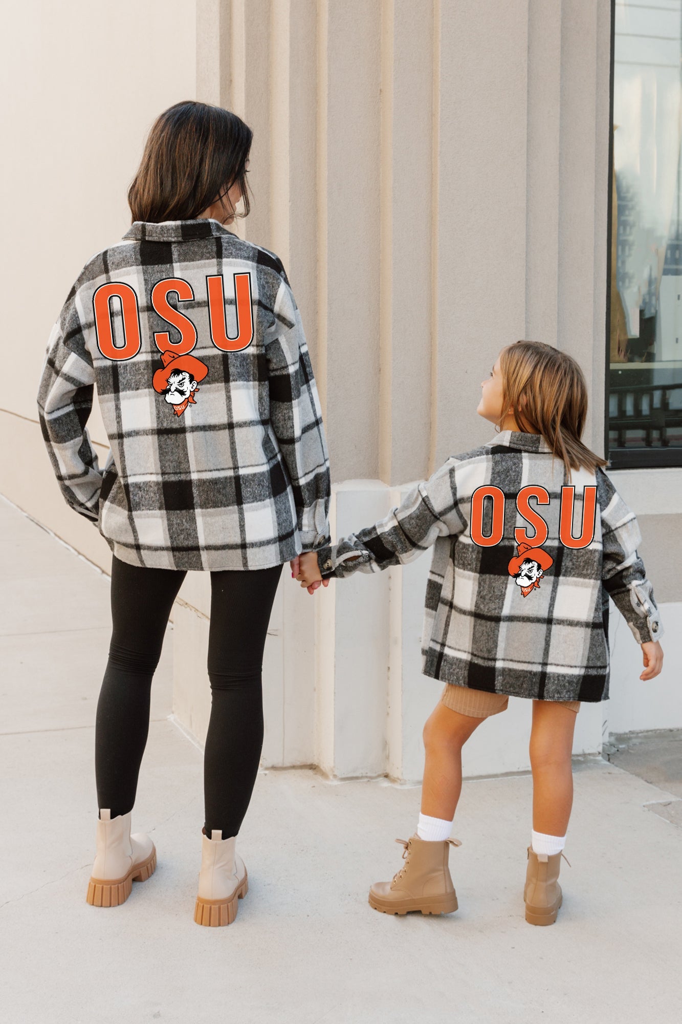 OKLAHOMA STATE COWBOYS MAD FOR PLAID KIDS JENKINS PLAID OVERSHIRT