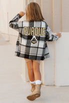 PURDUE BOILERMAKERS MAD FOR PLAID KIDS JENKINS PLAID OVERSHIRT