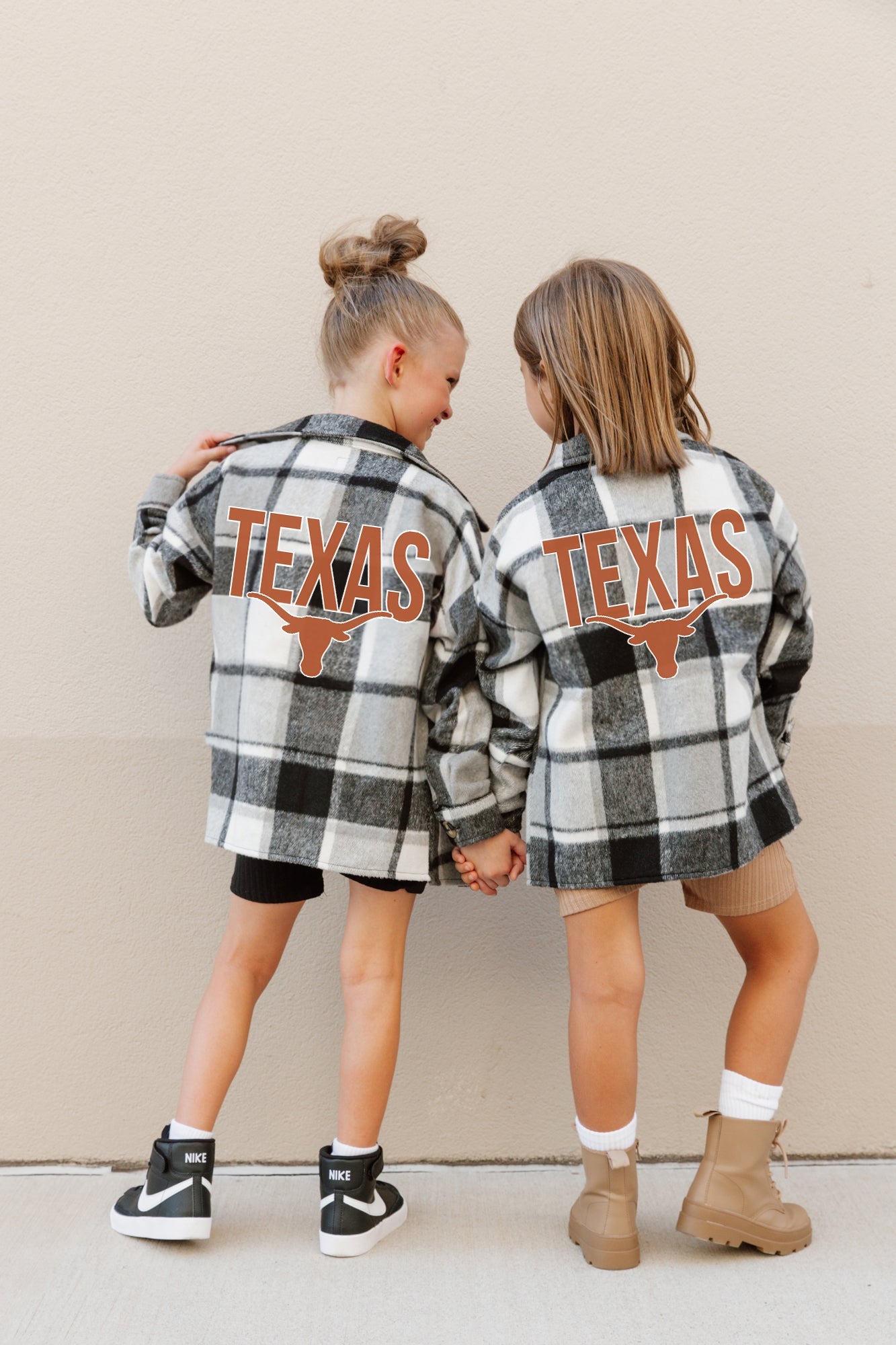 TEXAS LONGHORNS MAD FOR PLAID KIDS JENKINS PLAID OVERSHIRT