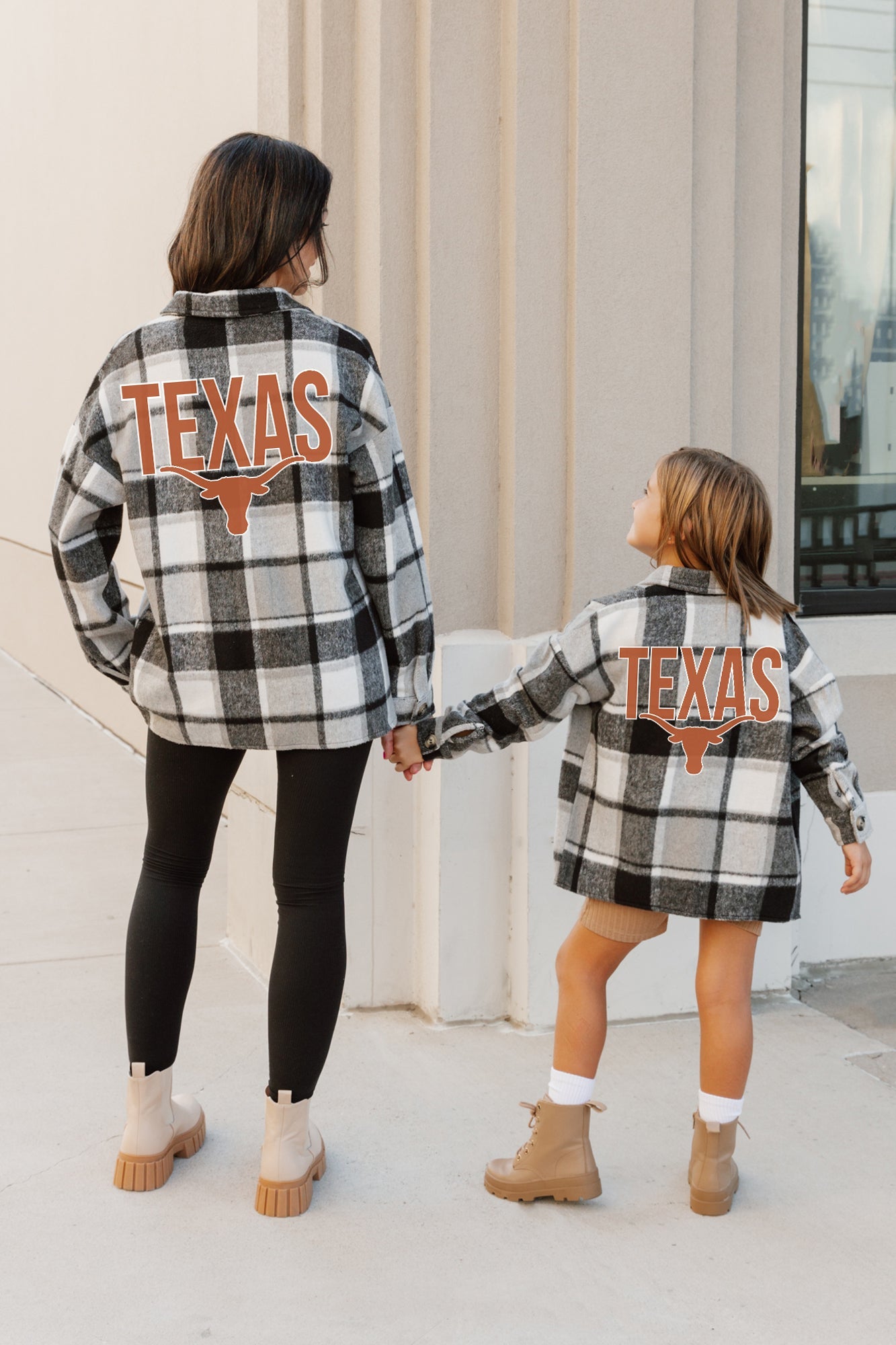 TEXAS LONGHORNS MAD FOR PLAID KIDS JENKINS PLAID OVERSHIRT