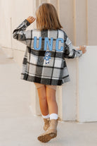 NORTH CAROLINA TAR HEELS MAD FOR PLAID KIDS JENKINS PLAID OVERSHIRT