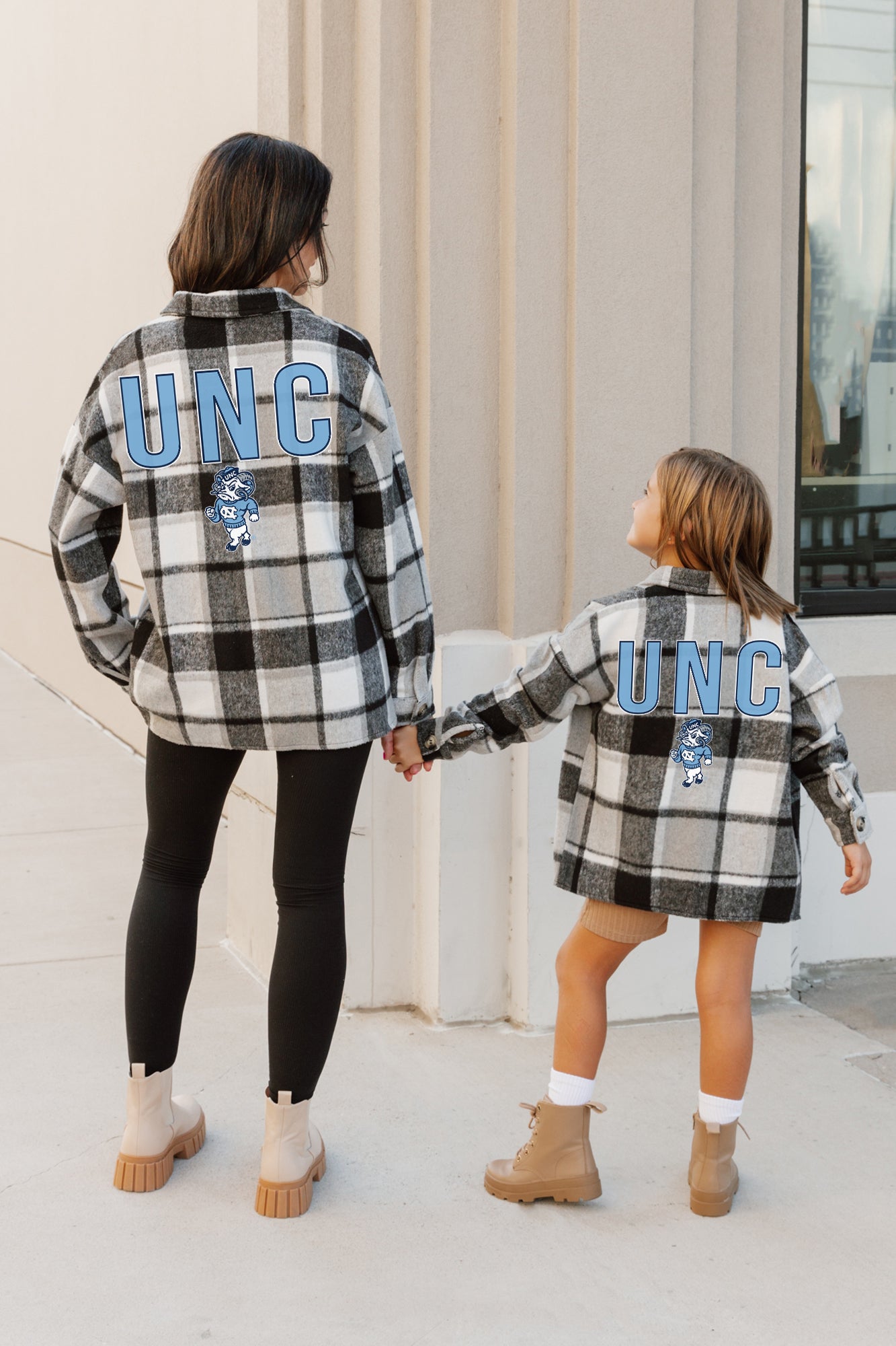 NORTH CAROLINA TAR HEELS MAD FOR PLAID KIDS JENKINS PLAID OVERSHIRT