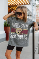 FLORIDA STATE SEMINOLES ON THE BALL KIDS MINI RHINESTONE SHORT SLEEVE CLASSIC TEE