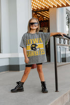 IOWA HAWKEYES ON THE BALL KIDS MINI RHINESTONE SHORT SLEEVE CLASSIC TEE