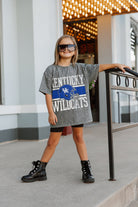 KENTUCKY WILDCATS ON THE BALL KIDS MINI RHINESTONE SHORT SLEEVE CLASSIC TEE