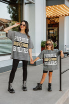 PURDUE BOILERMAKERS ON THE BALL KIDS MINI RHINESTONE SHORT SLEEVE CLASSIC TEE