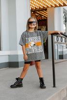 TENNESSEE VOLUNTEERS ON THE BALL KIDS MINI RHINESTONE SHORT SLEEVE CLASSIC TEE